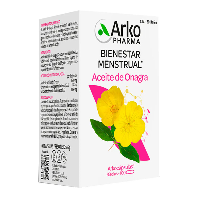 ARKOCAPSULAS ONAGRA 100 PERLAS