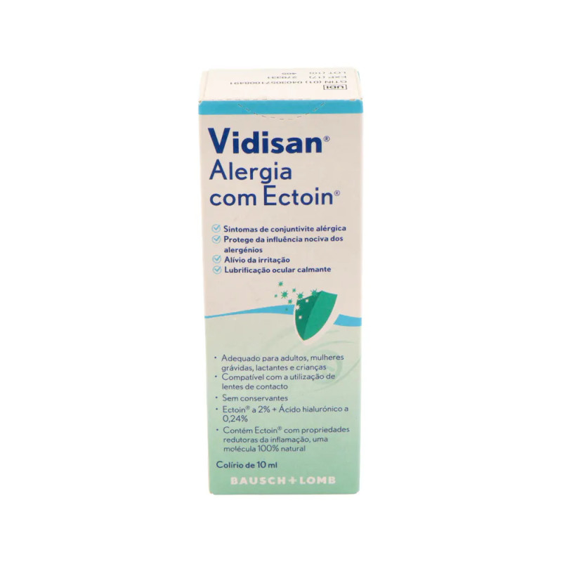 VIDISAN ALERGIA CON ECTOIN COLIRIO MULTIDOSIS 1 ENVASE 10 ML