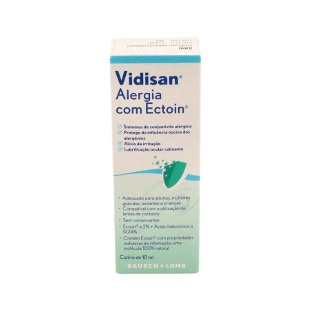 VIDISAN ALERGIA CON ECTOIN COLIRIO MULTIDOSIS 1 ENVASE 10 ML