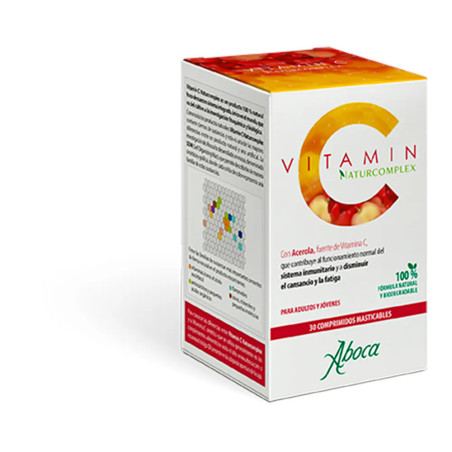VITAMIN C NATURCOMPLEX 30 COMPRIMIDOS MASTICABLES + UN PACK DE 14 COMP MASTICABLES
