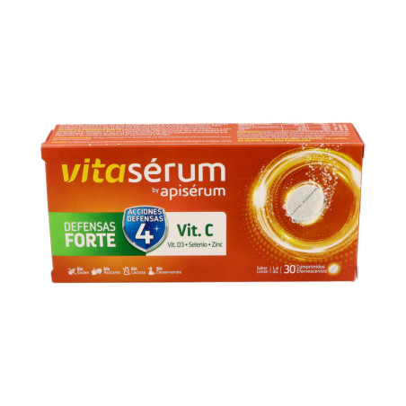 VITASERUM BY APISERUM DEFENSAS FORTE 30 COMPRIMIDOS EFERVESCENTES