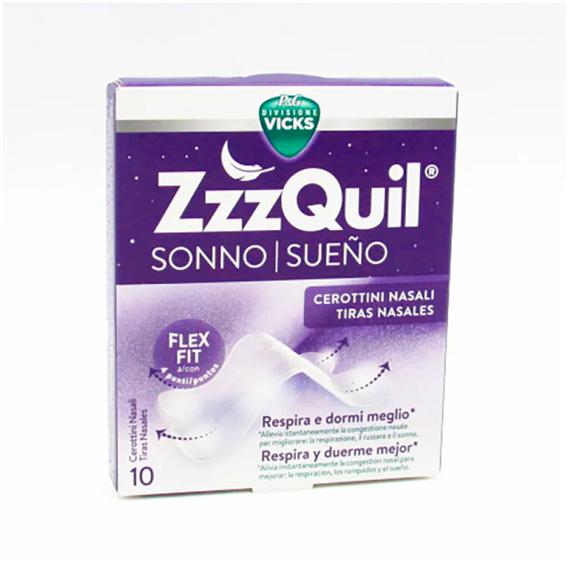 ZZZQUIL SUEÑO 10 TIRAS NASALES