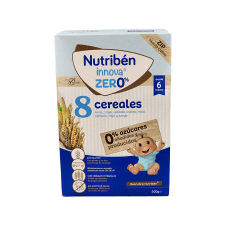 NUTRIBEN INNOVA 8 CEREALES 0% 1 ENVASE 500 G