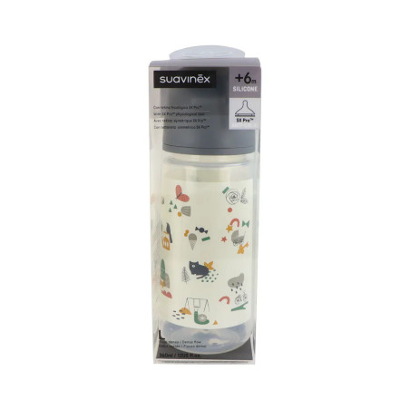 SUAVINEX BIBERON TETINA SILICONA FISIOLOGICA FLUJO L 360 ML
