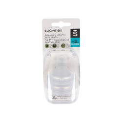 SUAVINEX TETINA SILICONA FISIOLOGICA FLUJO M 2 UNIDADES