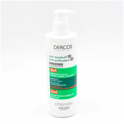 DERCOS CHAMPU ANTICASPA 2 EN 1 1 ENVASE 390 ML