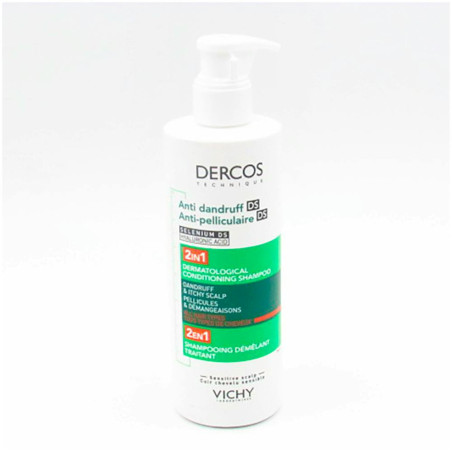 DERCOS CHAMPU ANTICASPA 2 EN 1 1 ENVASE 390 ML