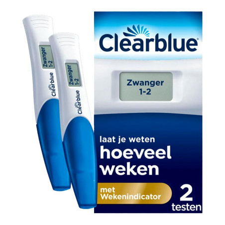 TEST DE EMBARAZO ULTRATEMPRANA + TEST DE EMBARAZO CON INDICADOR DE SEMANAS CLEARBLUE 2 UNIDADES PACK