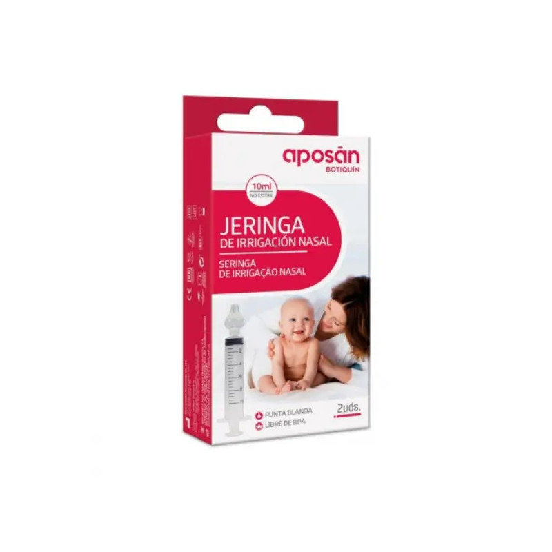 APOSAN BOTIQUIN JERINGA IRRIGADOR NASAL 2 UNIDADES MONODOSIS 10 ML