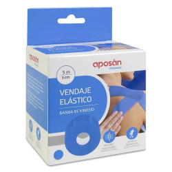 APOSAN DYNAMIC VENDAJE ELASTICO 1 UNIDAD 5 M X 5 CM COLOR AZUL