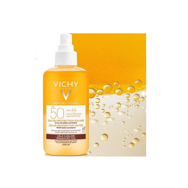 CAPITAL SOLEIL AGUA PROTECCION SOLAR LUMINOSIDAD SPF50 1 ENVASE 200 ML