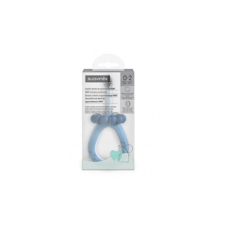 CEPILLO DENTAL INFANTIL APRENDIZAJE SUAVINEX BABY 0 2 AÑOS 1 UNIDAD