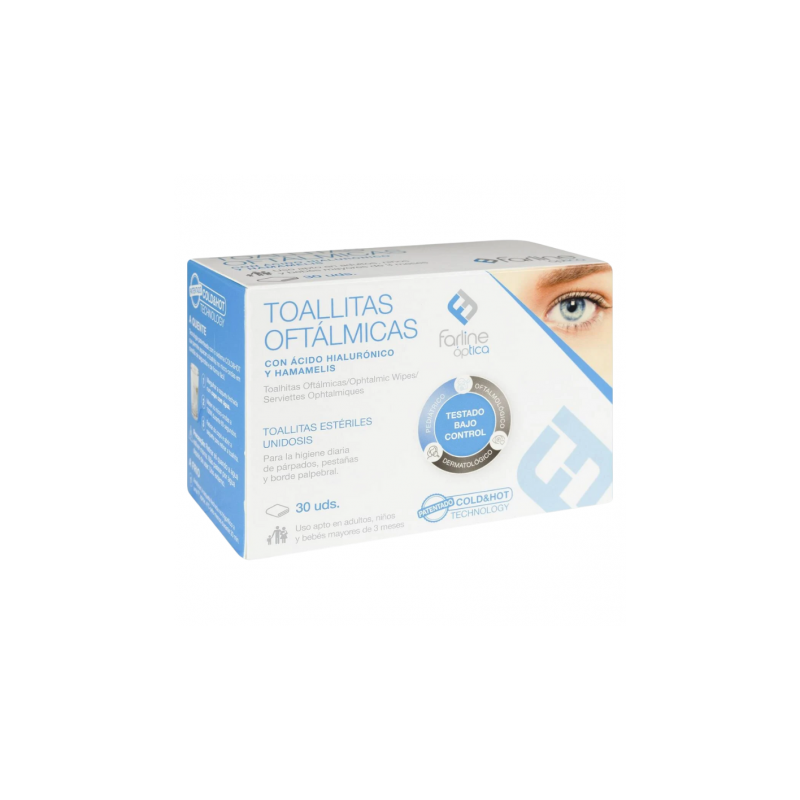 FARLINE TOALLITAS OFTALMICAS AH COLD&HOT 30 TOALLITAS