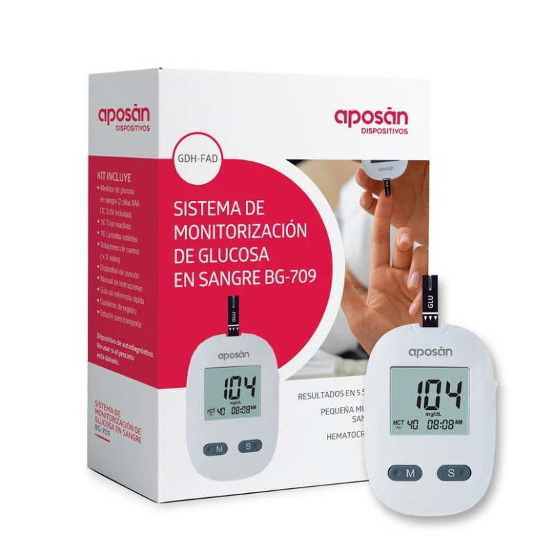 GLUCOMETRO APOSAN DISPOSITIVOS KIT