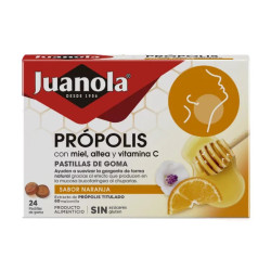 JUANOLA PROP MIEL VIT C SABOR NARANJA 24 PAS