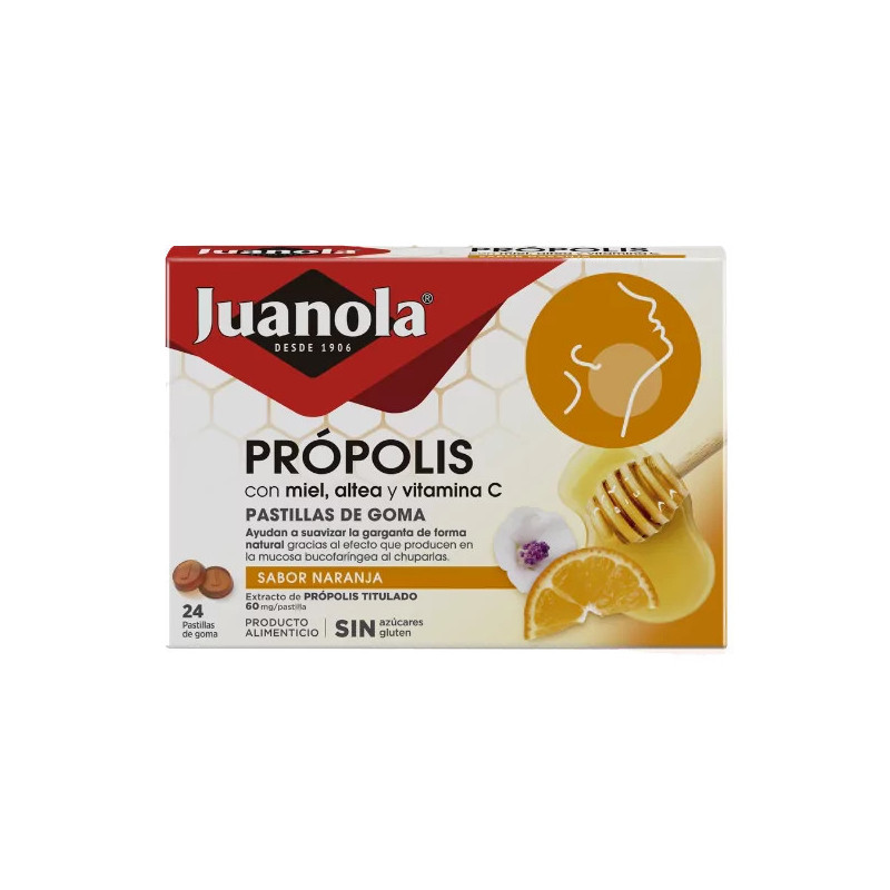JUANOLA PROP MIEL VIT C SABOR NARANJA 24 PAS