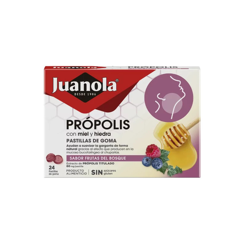 JUANOLA PROPOLIS HIEDRA PASTILLAS FRUTAS BOSQUE
