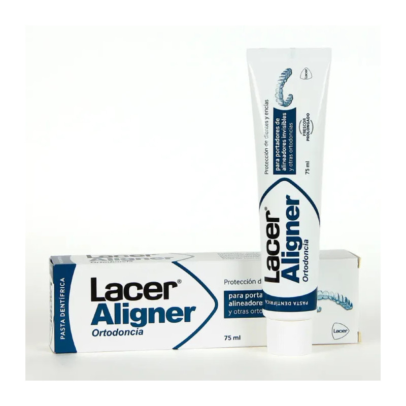 LACER ALIGNER ORTODONCIA PASTA DENTIFRICA SIN COLORACION 1 TUBO 75 ML SABOR MENTA