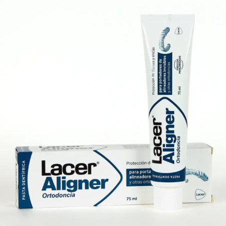 LACER ALIGNER ORTODONCIA PASTA DENTIFRICA SIN COLORACION 1 TUBO 75 ML SABOR MENTA