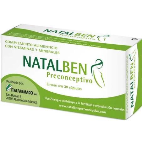 NATALBEN PRECONCEPTIVO 30 CAP