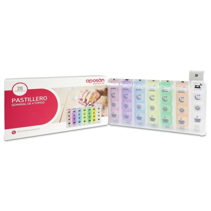 PASTILLERO SEMANAL APOSAN 4 TOMAS 1 UNIDAD