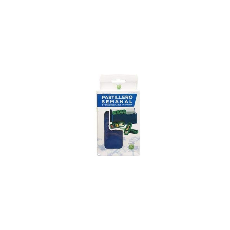 PASTILLERO SEMANAL VP NATURA 1 UNIDAD 3 DOSIS EXTRAIBLE Y REGULABLE FORMATO VIAJE