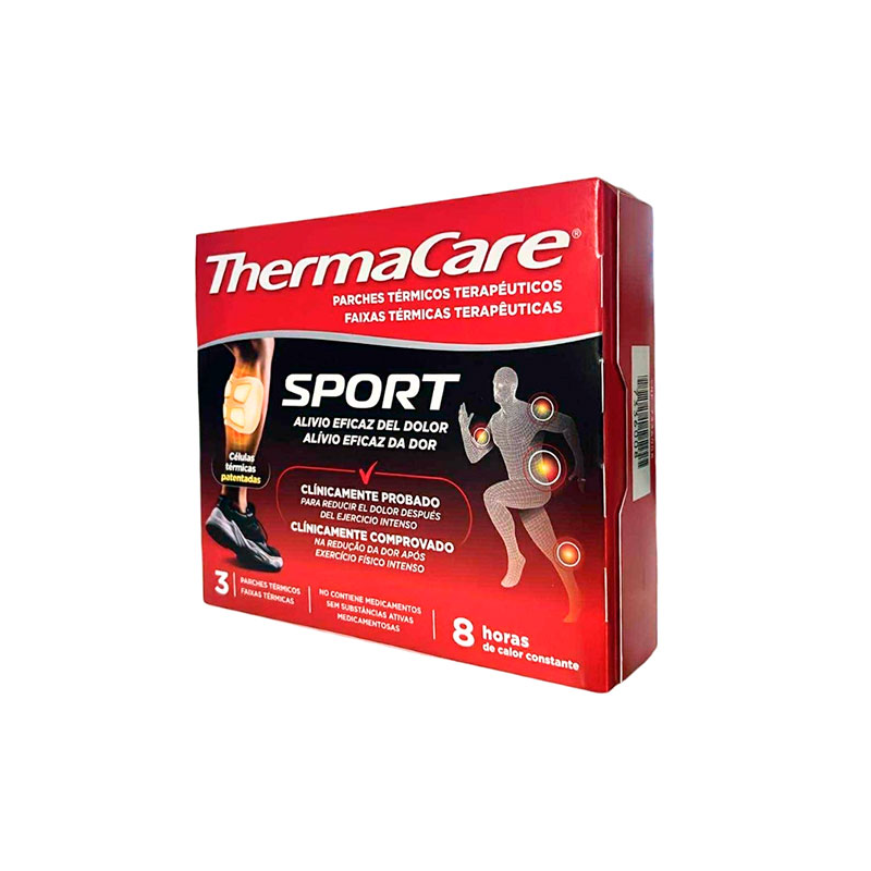 THERMACARE PARCHE TERMICO TERAPEUTICOS SPORT 3 PARCHES