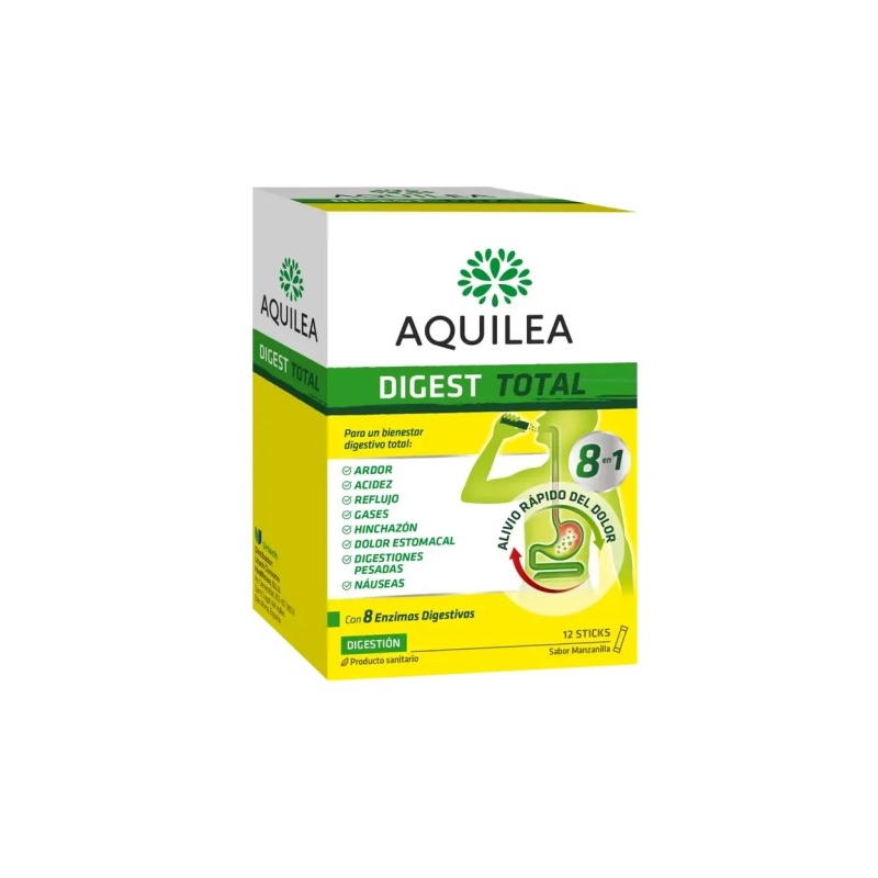 AQUILEA DIGEST TOTAL 12 STICKS 25 G SABOR MANZANILLA