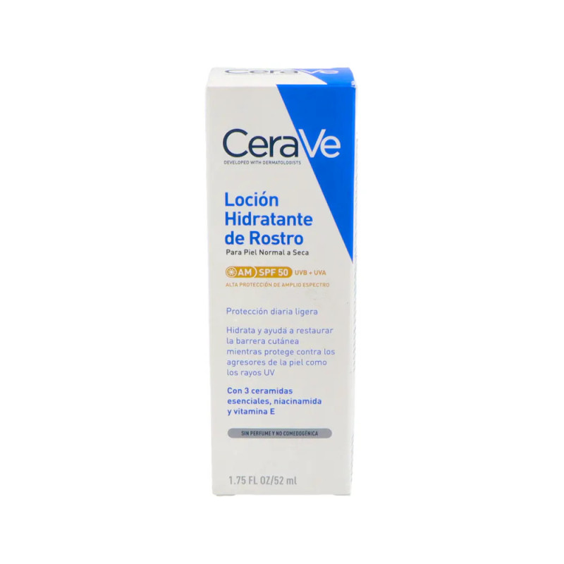 CERAVE LOCION HIDRATANTE DE ROSTRO SPF50 52 ML