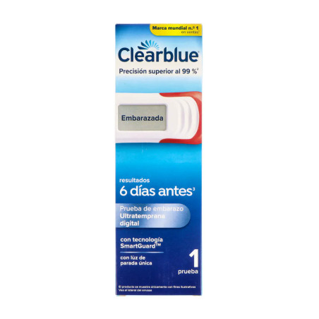CLEARBLUE PRUEBA DE EMBARAZO ULTRATEMPRANA DIGITAL 1 PRUEBA