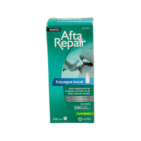 AFTA REPAIR ENGUAJUE BUCAL 1 ENVASE 100 ML SABOR MENTA