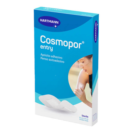 COSMOPOR ENTRY APOSITO ESTERIL 10 UNIDADES 15 CM X 8 CM