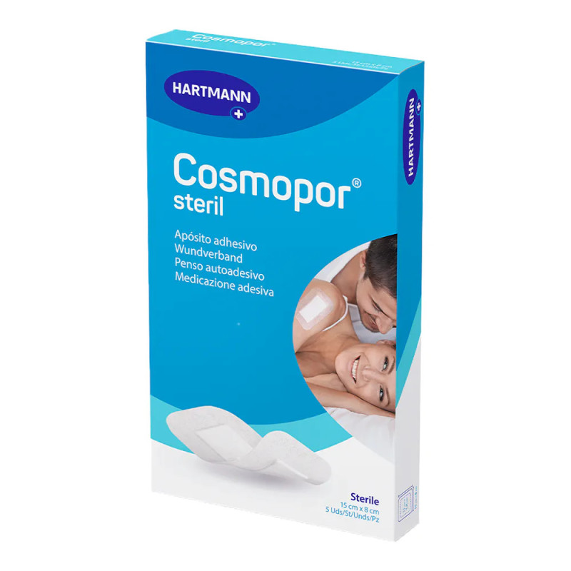 COSMOPOR STERIL APOSITO ESTERIL 5 UNIDADES 15 CM X 8 CM