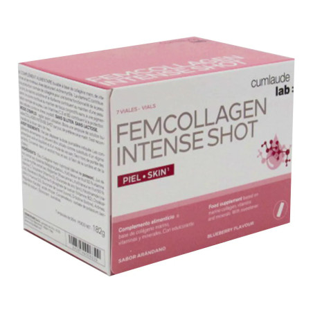 CUMLAUDE LAB: FEMCOLLAGEN INTENSE SHOT 7 VIALES 25 ML SABOR ARANDANO
