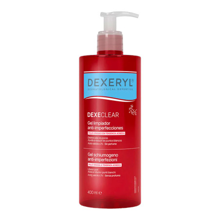 DEXECLEAR GEL LIMPIADOR ANTIIMPERFECCIONES 1 ENVASE 400 ML