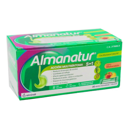 ALMANATUR SUSPENSION ORAL 20 STICKS 15 ML SABOR MELOCOTON