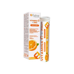 FARLINE COMPLEMENTOS VITAMINA C Y ZINC 20 COMPRIMIDOS EFERVESCENTES