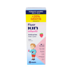 FLUOR KIN ENJUAGUE INFANTIL FRESA 500 ML