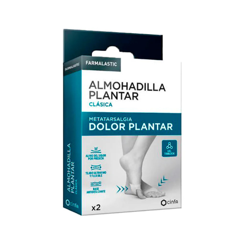 ALMOHADILLA PLANTAR FARMALASTIC CLASICA 2 UNIDADES TALLA UNICA