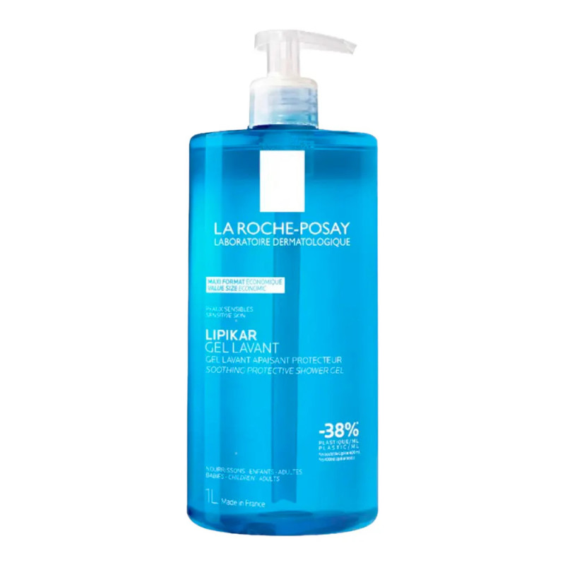 LIPIKAR GEL LAVANTE 1 BOTE 1000 ML CON DOSIFICADOR LRP
