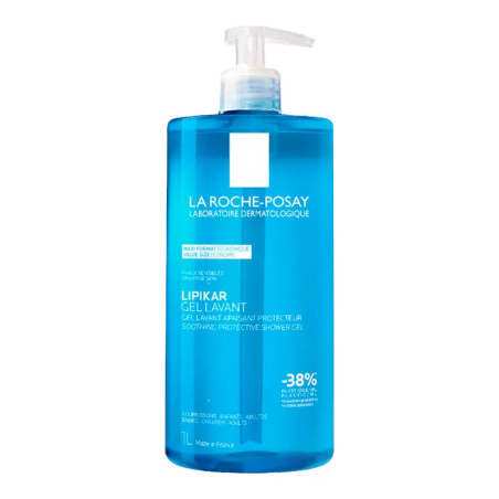 LIPIKAR GEL LAVANTE 1 BOTE 1000 ML CON DOSIFICADOR LRP