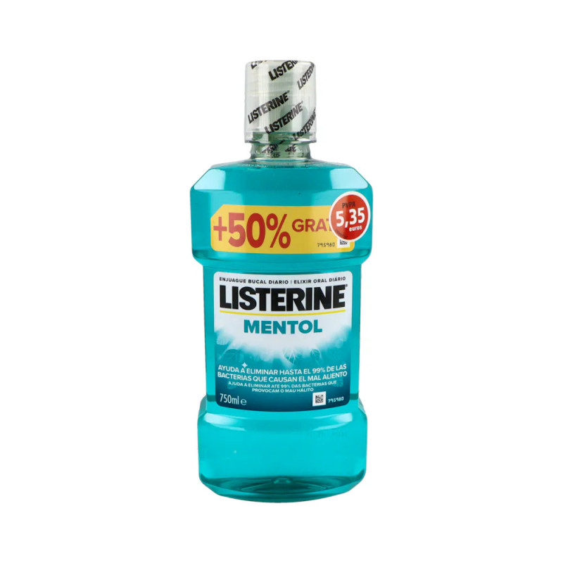 LISTERINE MENTOL 750 ML PVPR