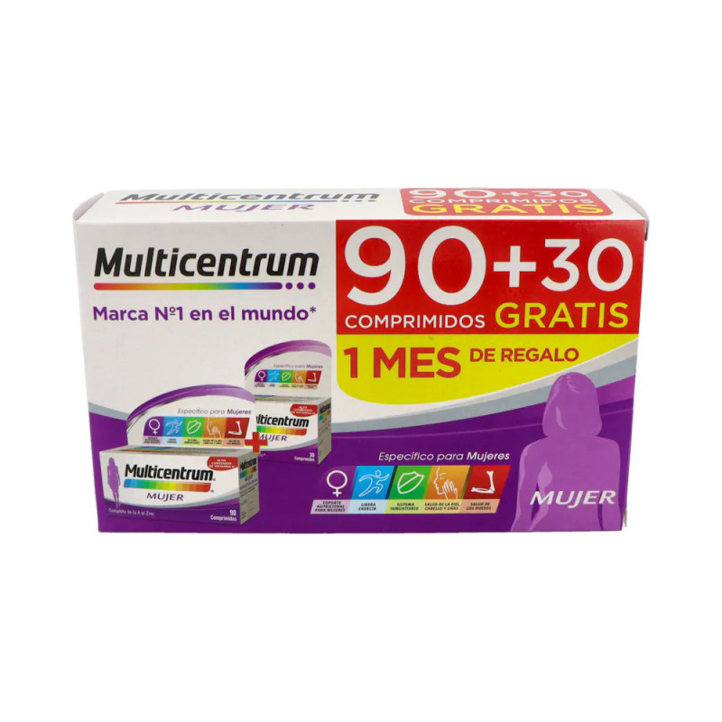 MULTICENTRUM MUJER 90 + 30 COMPRIMIDOS PACK PROMOCIONAL