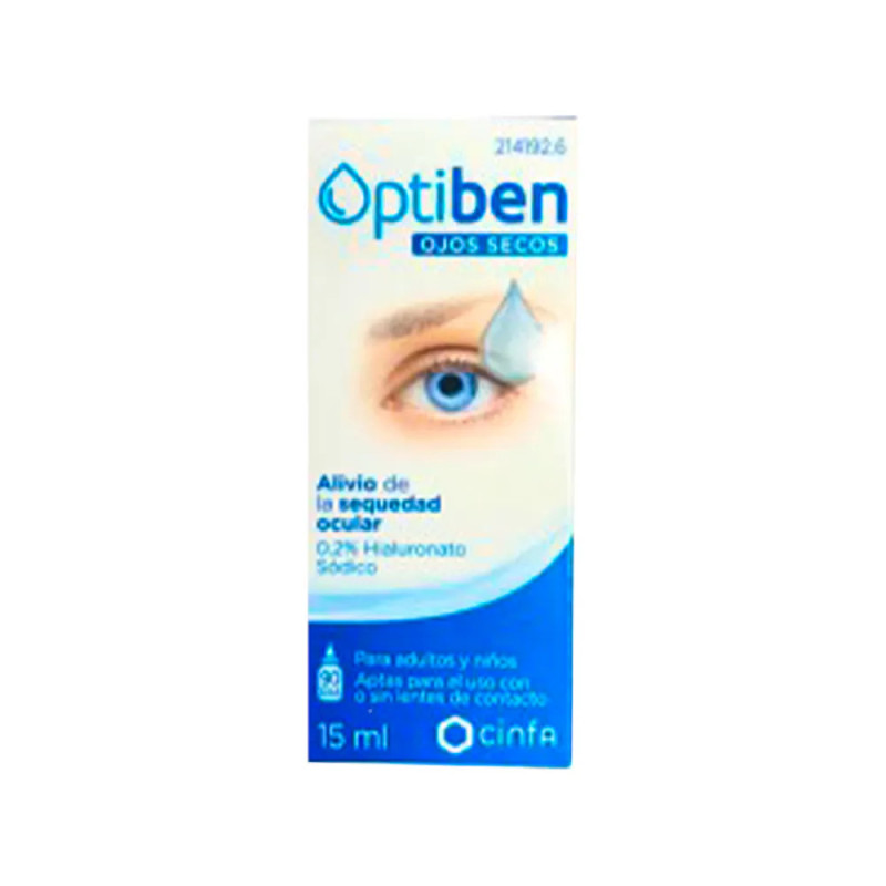 OPTIBEN OJOS SECOS GOTAS 1 FRASCO 15 ML