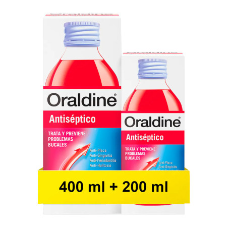 ORALDINE ANTISEPTICO PACK 400 ML +200 ML