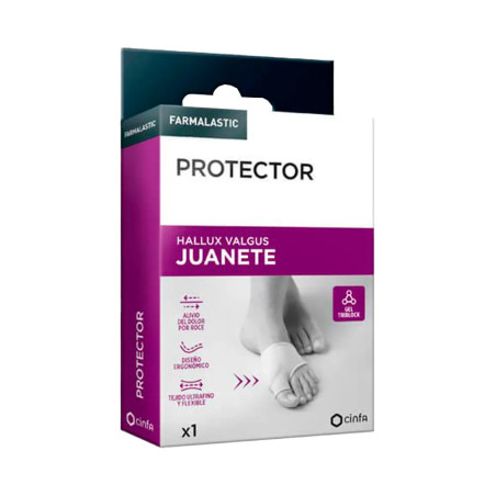 PROTECTOR JUANETE FARMALASTIC 1 UNIDAD TALLA UNICA