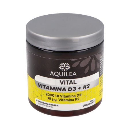 AQUILEA VITALS VITAMINA D3 + K2 90 CAPSULAS
