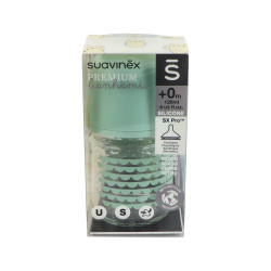 SUAVINEX BIBERON VIDRIO BOCA ANCHA TETINA REDONDA 120 ML