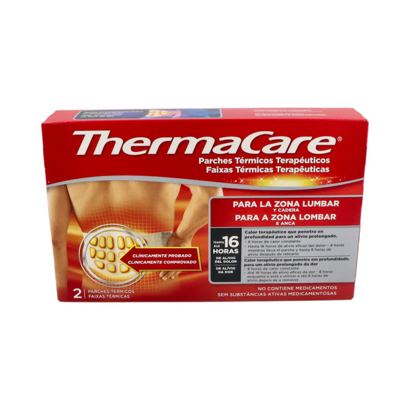 THERMACARE PARCHE TERMICO ZONA LUMBAR CADERA 2 PARCHES