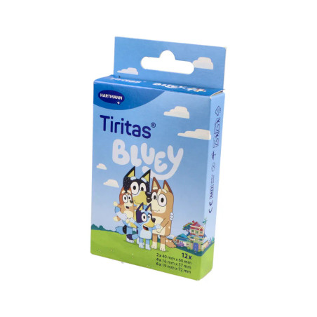 TIRITAS BLUEY APOSITO ADHESIVO 12 UNIDADES 3 TAMAÑOS